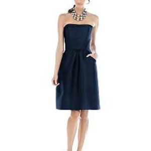 Alfred Sung Cocktail Dress Midnight Blue